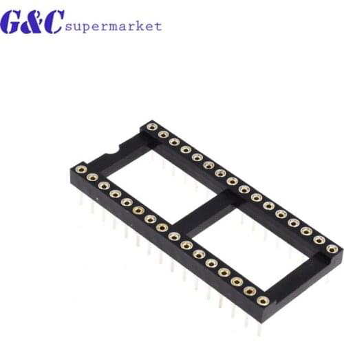 10Pcs DIP IC Sockets Adaptor Solder Type Socket Kit 6 8 14 16 18 28 32 40Pin for arduino PCB Diy Kit