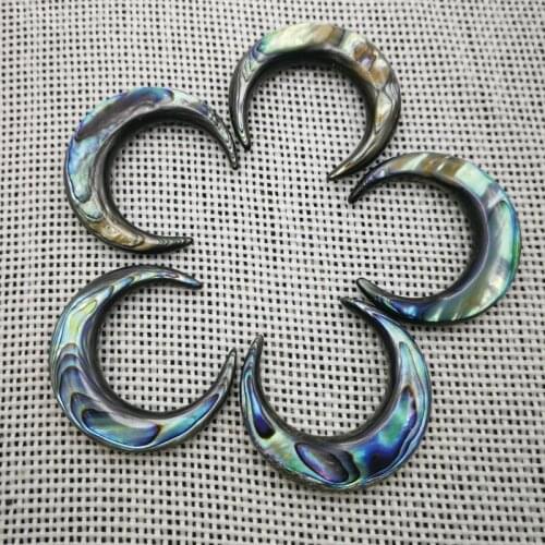 100pcs MOP Black Shell Fine Deep Sea Abalone Shell Bracelet Jewelry Accessories