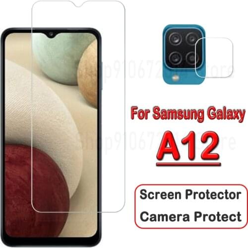 2 In 1 Front Glass Back Lens Film For Samsung Galaxy A12 5G Screen Protectors Camera Protective Films For Samsung A12 A 12 Glass