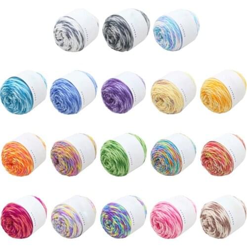 5 Strands Rainbow Colorful Milk Cotton Hand Knitting Yarn Handmade DIY Scarf Sweater Cushion Blanket Crochet Thread Cord