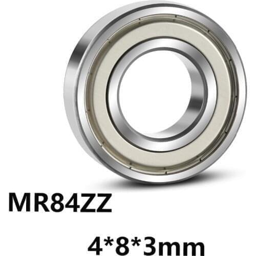 5pcs/lot MR84ZZ Deep Groove Ball Miniature Mini Bearings MR84ZZ MR84-ZZ 4*8*3mm 4*8*3 High Quality Bearing Steel