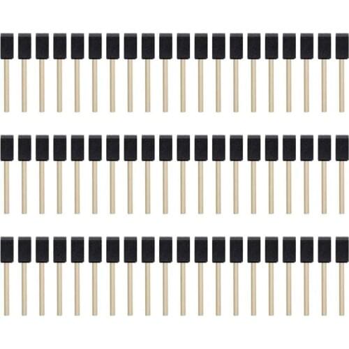 Promotion! 100Pcs Foam Brush,Sponge Wood Handle Paint Brush,Foam Paint Brushes,1inch Foam Brush Painting Set for Acrylics,Crafts