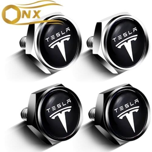 Car license plate anti-theft fixed screw metal license plate frame Screw For Tesla model 3 model S model X model Y