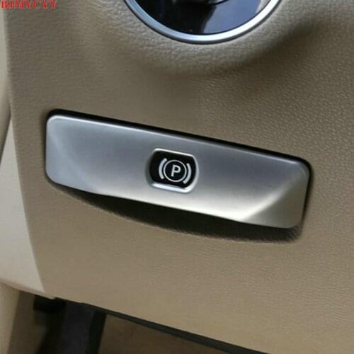 BJMYCYY Automobile electronic handbrake button ABS decorative panel patch for Mercedes Benz C W204 E W212 GLK 2008-2014