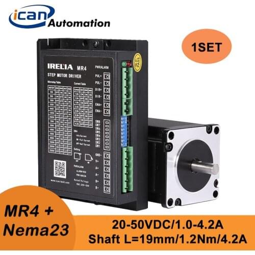 ICAN Nema23 1.2Nm 4.2A Length54 With 48V Driver Cnc Motor Kit