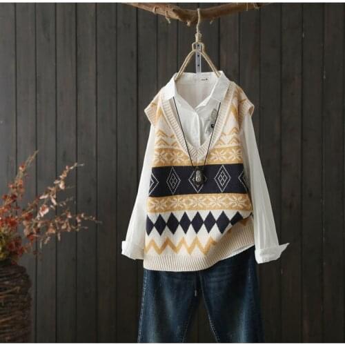 Korean Sweater Women Knitted Sweaters for Women Sleeveless Basic White Sweater Plus Size Autumn Woman Knit Pullover Sweaters