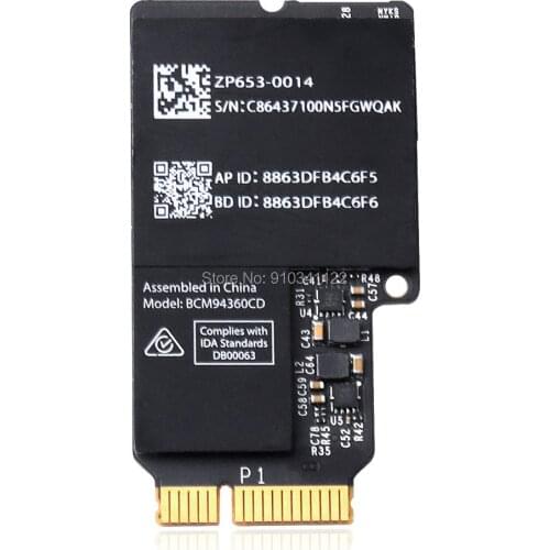 BCM94360CD 802.11ac Mini PCI-Express Adapter Wireless WiFi card for Broadcom + Bluetooth 4.0 for 2013 21.5"/27" iMac