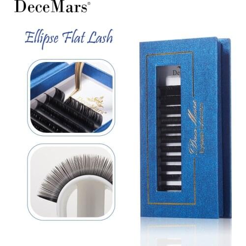 DeceMars Ellipse Flat Lash Soft Eyelash Extension (12lines/Tray)