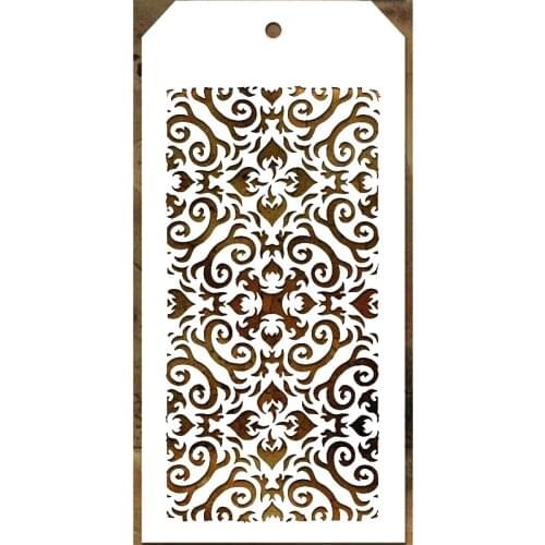 2021 New Label Tag Plastic Stencil For DIY Craft Making Stripe Pattern Background Scrapbooking Card No Metal Cutting Dies Stamps