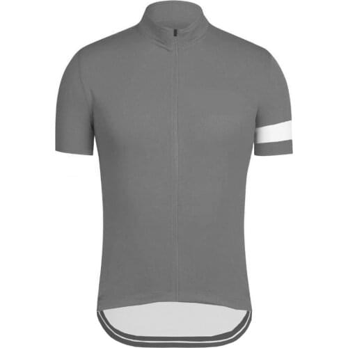 CUSROO Pure Gray Novelty Clothing Ropa Ciclismo Cycling Jersey Mens Cycling Jersey Ropa Ciclismo Cycling Jersey Short-Sleeved