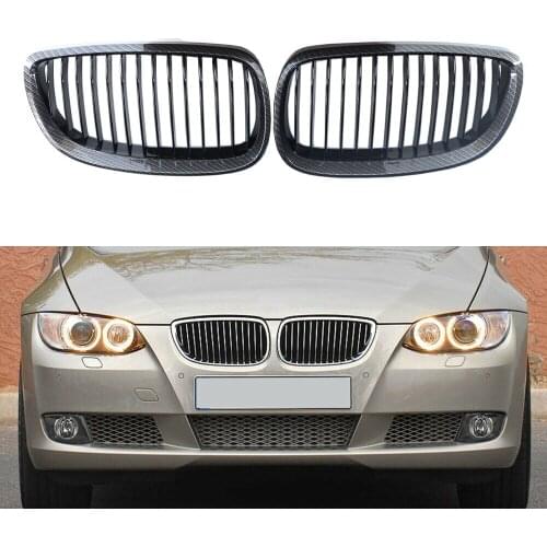 Carbon Fiber Kidney Grill Grille for BMW E92 E93 3 Series Coupe Cabriolet 06-09