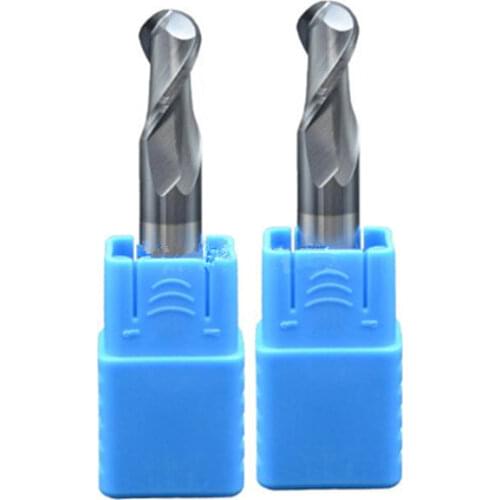 Ball Nose End Mills HRC55 HRC45 Carbide 2 flutes spherical end mills Spiral milling cutters milling tools CNC milling cutters