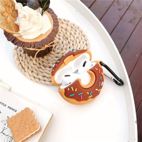 Cartoon Bear Wireless Bluetooth Earphone Case For AirPods 2 Silicone Charging Headphone Cases For Airpods Protective Cover