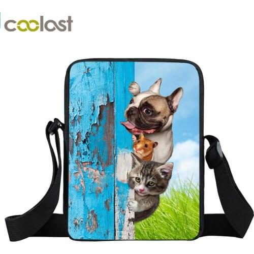 Kawaii Puppy Messenger Bag Cute Pet Dog children Crossbody Bag Boys School Bags Kids Book Bags Pug Schoolbags Best Gift