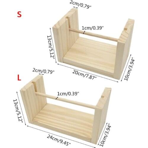 Rotatable Wooden Bobbin Spool Thread Ribbons Sewing Twine Dispenser Knitting DIY N58A