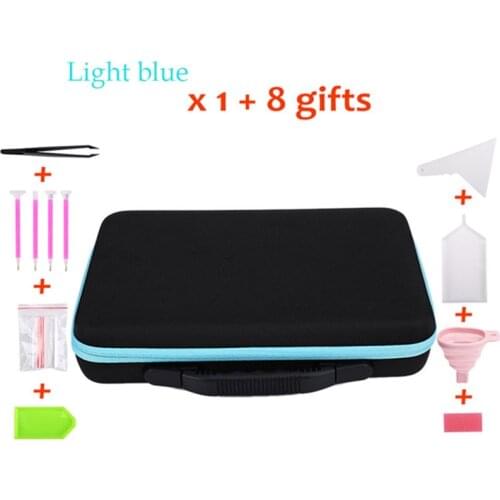 15/30/60/120 Bottles Diamond Painting Storage Box 5D Bead Embroidery Carry Case Tools Rhinestone Container Accessories Bag