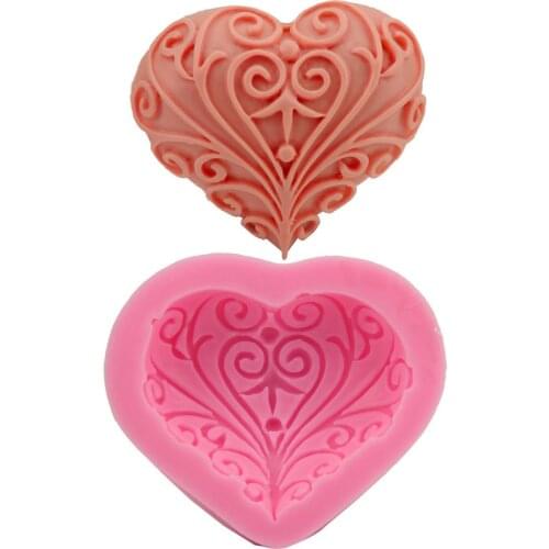 1 Pcs Heart Silicone Soap Mold Crafts Handmade Craft 3D Insect Soap Mold Soap Molds For Soap Making Soap DIY Tool