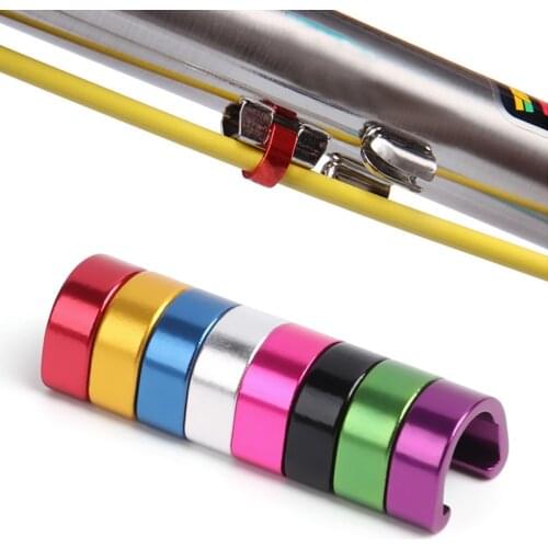 10pcs Aluminum Bicycle Brake Line Buckle Case C-Shape Buckle Clasps Bicycle C Clips Outdoor Cycling Parts