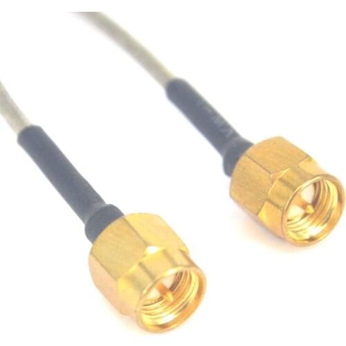 10 pcs/lot RG405 15cm Semiflexible SMA Male to SMA Male Connector Pigtail Extension Cable
