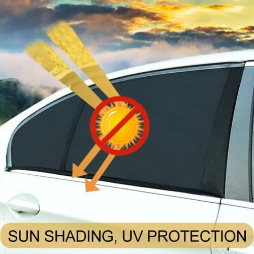 2pcs General Motors Window Sunshade Car Curtains Rear Side Sun Visor Babies Sun Protection Uv-proof Breathable Shady