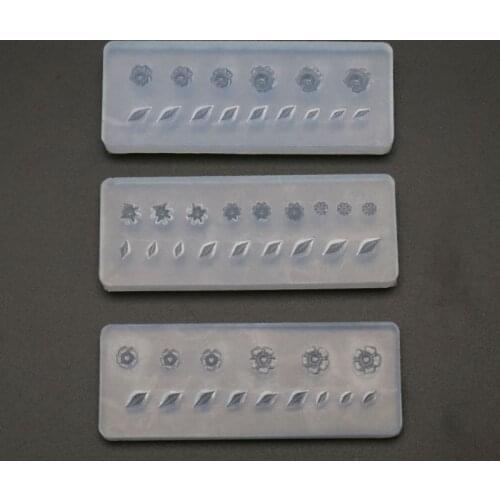 3Pcs 3D Floral Decortive Nail Art Silicone Mold Kit Leaves Flower Nail Carving Mold Nail Art Templates Maincure Tools