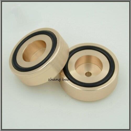 4PCS Aluminum 44*17 Audio amplifier speaker feet computer machine mats -C style Golden Free ship