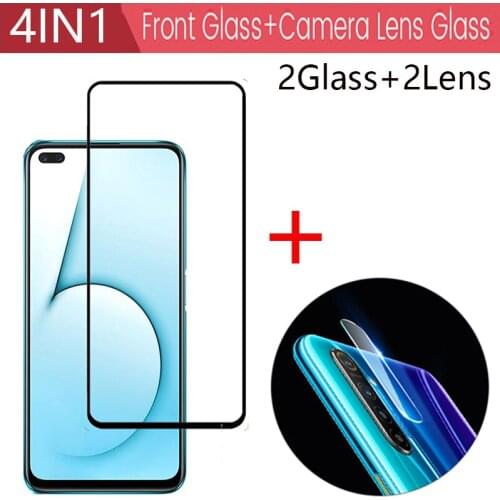 4-in-1 Camera + Tempered Glass For OPPO Realme X50 Pro Screen Protector Glass On OPPO Realme X50 protective glass