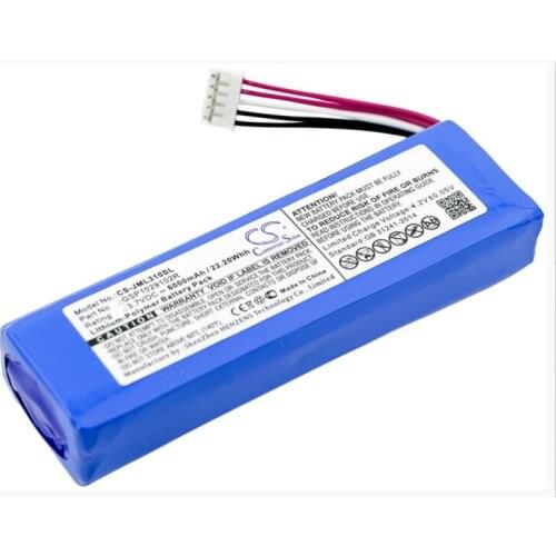 Cameron Sino 6000mAh battery for JBL Charge 2 Charge 2 Plus 2+ 3 2015 3 2015 Version GSP1029102R P763098 Speaker Battery