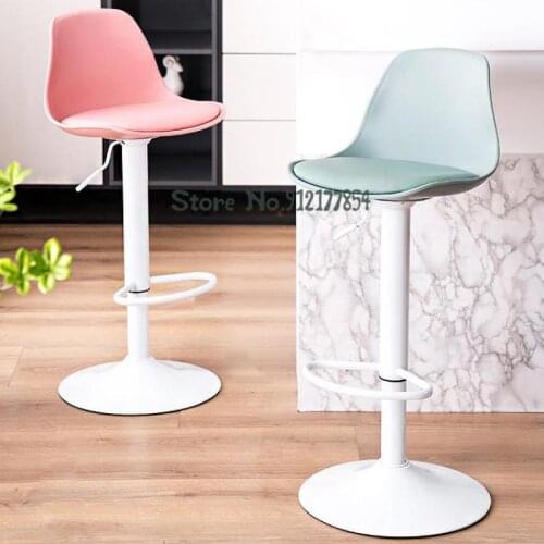 Bar Stools Modern Minimalist High Stools Lift Bar Stools Household Bar Chairs Light Luxury High Back Front Desk Chairs