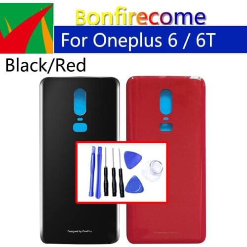 Battery Cover For Oneplus 6 6T Back Glass Cover Rear Window Door Case Back Housing Replacement