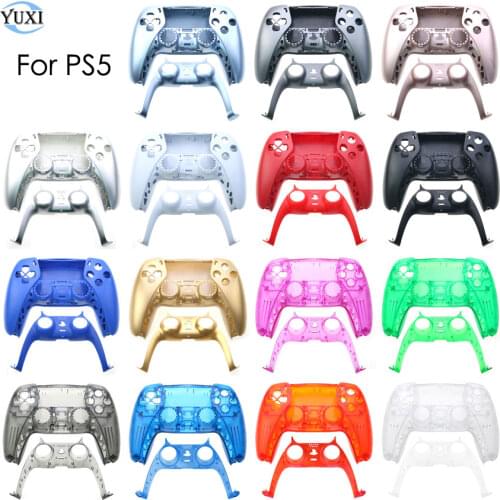 YuXi For PS5 Controller Shell Housing Replacement Decorative Strip Cover Skin For Sony PlayStation 5 Handle