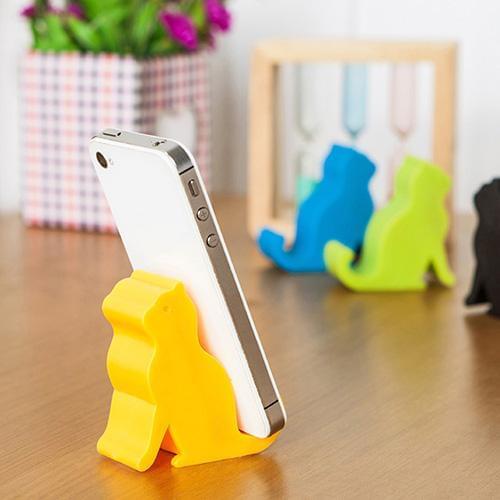 Cute Mini Cat Shape Phone Tablet Mounts Stand Holder Tool for iPhone iPad