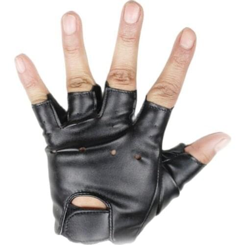 5-14T Children Sports Half Finger Gloves For Skateboard Outdoor Bicycle Sunscreen Silky Fabric Kids Gloves PU Dinosaur Pattern