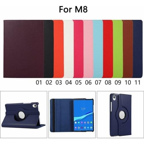 For Lenovo Tab M8 TB-8505F 8.0"360 Degree Rotating Stand Tablet Cover For Lenovo Tab M8 FHD TB-8705 HD TB-8505FS Cover Case capa