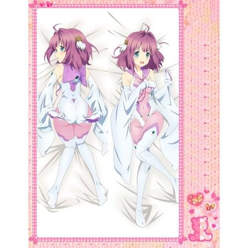 Anime Cartoon Four Rhythm Across the Blue Double-Sided Bolster Hugging Pillow Case Cover Pillowcase Peach Skin 2 Way No.66050