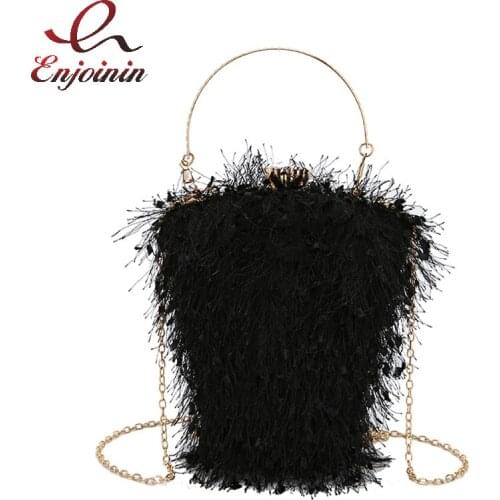 Luxury Tassel Party Clutch Heart Shaped Style Purses and Handbags Trend Designer Bag Top Handle Female Chain Shoulder Bag New