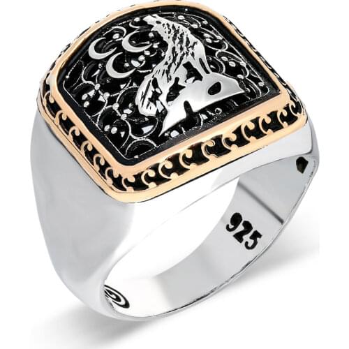 Real Pure Sterling Silver Ring 925 For Men Original Patterned Unique Design 8 Variations Stamped High Quality Turkish Jewelry