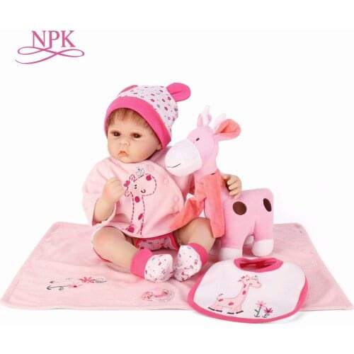 NPK Reborn Dolls 50cm Soft Silicone Vinyl Realistic Newborn Dolls Lifelike Reborn Christmas Gifts For Menina girl doll house toy