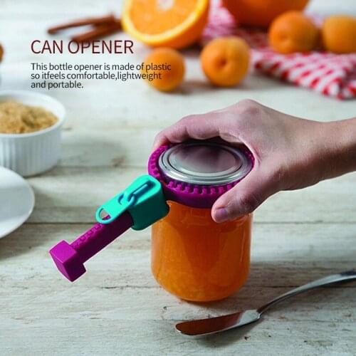 Can Opener Multifunctional Silicone Zipper Shape Non-slip Labor-savingLid Opener Wine Opener Creative Kitchen Tool