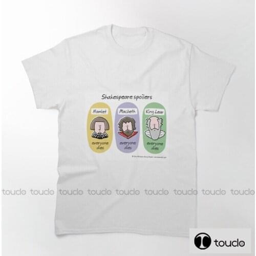 New Shakespeare Spoilers Mens Ladies T-Shirts S-Xxl Sizes Male Brand Teeshirt Men Summer Cotton T Shirt Unisex grey shirt