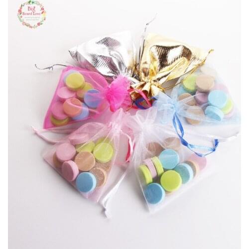 9x12cm 100pcs Jewelry Gift Organza Bags Wedding Favors Candy Bag Gift Bag Party Decoration Wedding Supplies(without candy)