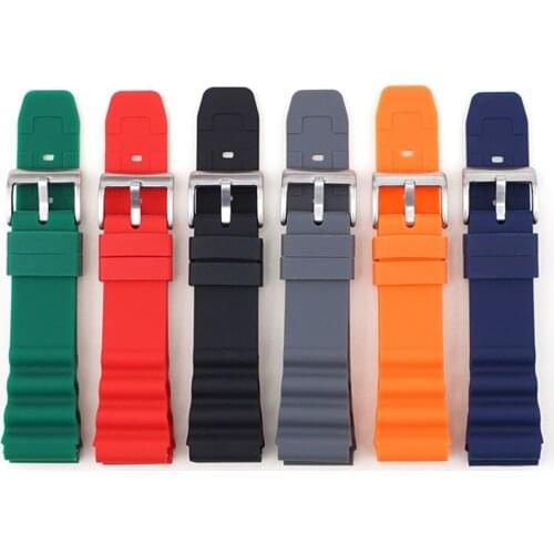20mm 22mm Silicone Strap for Seiko MARINE MASTER SKX007 SRP777J1 CITIZEN Diving Sport Waterproof Wrist Band Bracelet Watchband