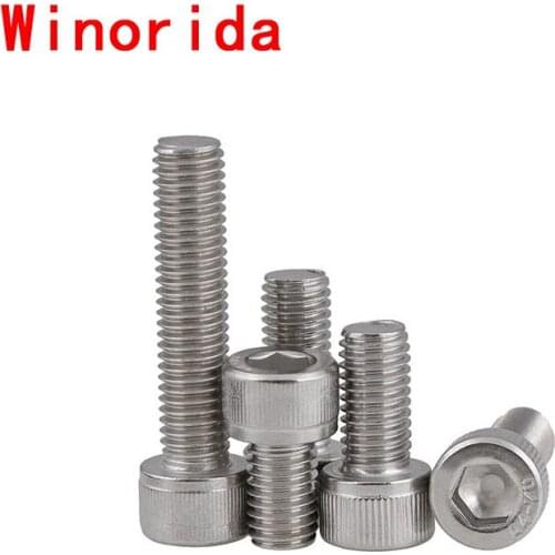 M14M16M20 304 Stainless Steel Hexscrew/DIN912 Cup Head Hex Screw/bolt 2Pcs