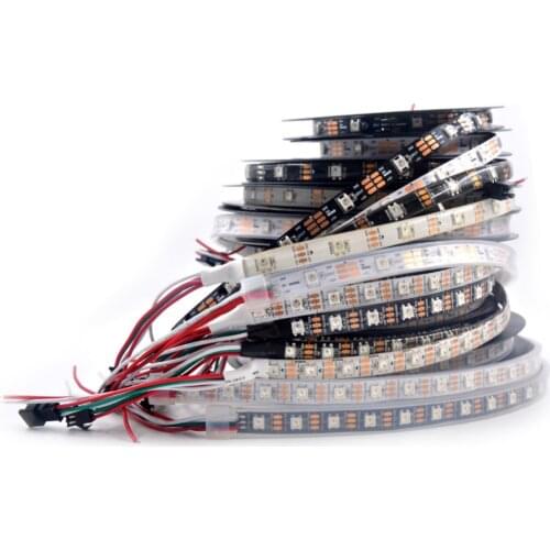 WS2812B WS2812 Led Strip,Digital Individually Addressable Smart RGB Led Strip,Black/White PCB Waterproof IP30/65/67 1~5m DC5V