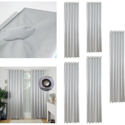 Thermal Insulated Blackout Curtains Window Panel with Silver Coating Back