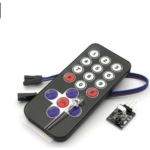 Smart Electronics Hot Sale Black Infrared IR Wireless Remote Control Module Kits for Uno DIY Kit (No battery pack)