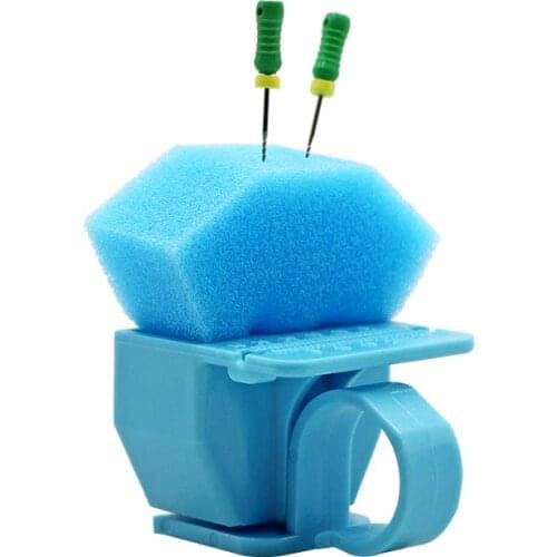 1pc/2pcs Dental Root Canal Needle Sponge Finger Ruler Endo Measure Scale Endodontic Files Drill Stand Holder Dentist Products