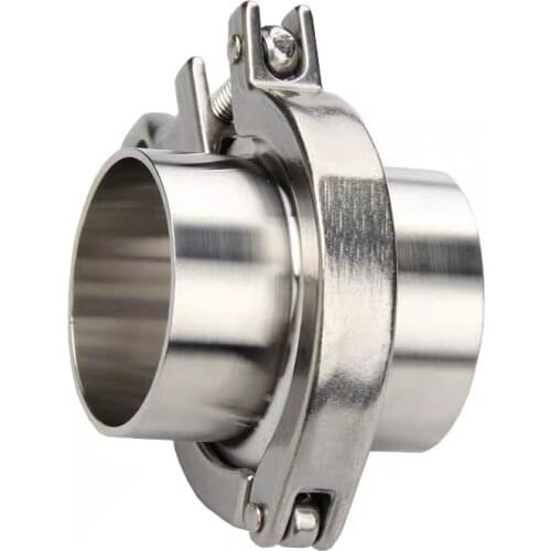 1 set 1.5''--6-1/4'' Sanitary Flange Pipe Weld Ferrule + Tri Clamp + PTFE or Silicone Gasket Stainless Steel SUS SS 304 triclamp