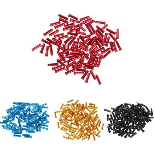 100pcs/set Bike Bicycle Brake Shifter Inner Cable Tips Wire End Cap Crimps