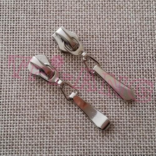 20pcs/lot, 5# Simple Arc-shaped Plating Zipper Slider Stylish Whole-sale Garment Accessories